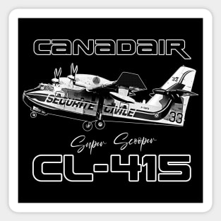 Canadair cl-415 Super Scooper firebomber Aircraft Sticker